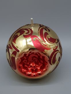 CHRISTMAS BAUBLE GOLD CANDLE